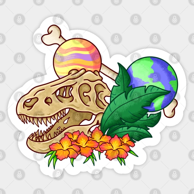 Tropical History Sticker by WhimsicalPaint